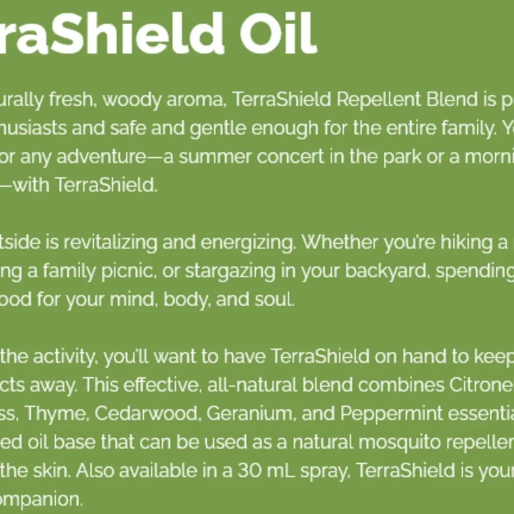 TerraShield doTERRA essential oil